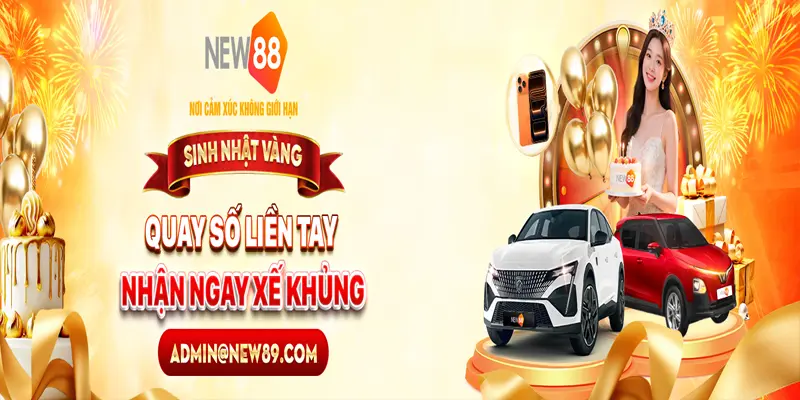 NEW88 MEGA LIVESTREAM - Quay Số Trúng Xế Khủng Tháng 11/2025